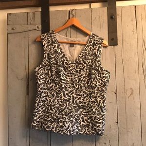 Ann Taylor sleeveless floral shirt size 12